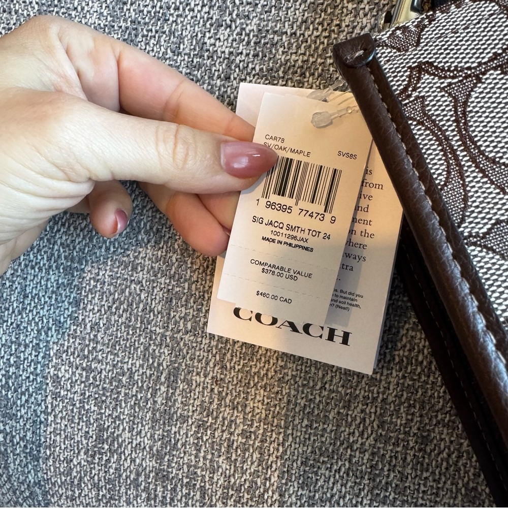 Coach Brown Smith Tote Bag - Picture 4 of 8